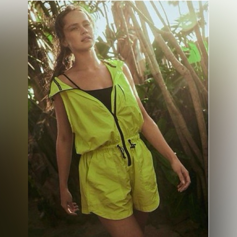 New Free People Movement Hike and Race Neon Runsie Size S